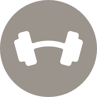 Workout in the indoor/outdoor fitness center
